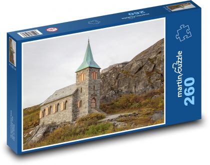 Kostol - Nórsko - Puzzle 260 dielikov, rozmer 41x28,7 cm