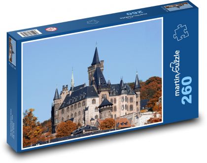 Wieża - Zamek - Puzzle 260 elementów, rozmiar 41x28,7 cm