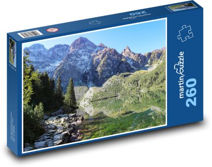 Mountains - Lake - Puzzle 260 pieces, size 41x28.7 cm 