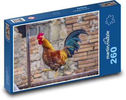 Hydina - Kohút - Puzzle 260 dielikov, rozmer 41x28,7 cm