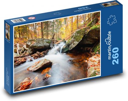 Jesień - stream - Puzzle 260 elementów, rozmiar 41x28,7 cm