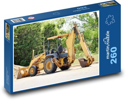 Nakladač - rýpadlo - Puzzle 260 dielikov, rozmer 41x28,7 cm