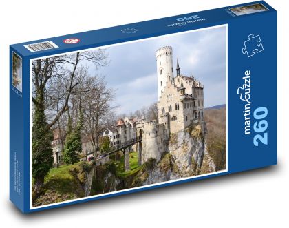 Liechtenstein Castle - Germany - Puzzle 260 pieces, size 41x28.7 cm 