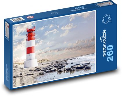 Pobřeží - maják - Puzzle 260 dílků, rozměr 41x28,7 cm