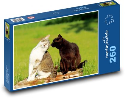 Mačky - Puzzle 260 dielikov, rozmer 41x28,7 cm