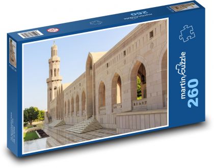 Oman - Meczet - Puzzle 260 elementów, rozmiar 41x28,7 cm