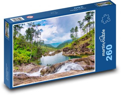 Vodopády - Peřeje  - puzzle 260 dílků