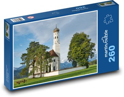 St. Coloman Church - Germany - Puzzle 260 pieces, size 41x28.7 cm 