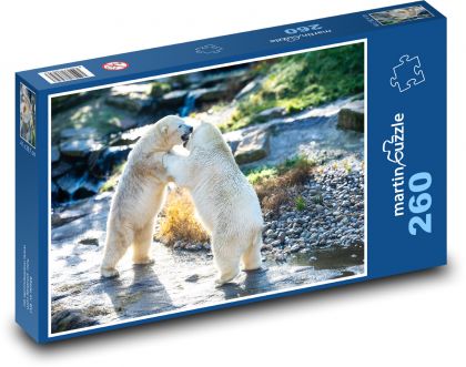 Biele medvede - Puzzle 260 dielikov, rozmer 41x28,7 cm