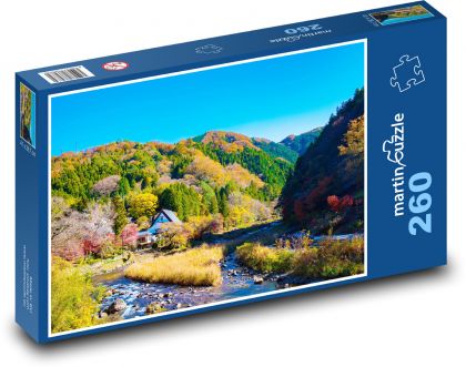 Landscape in the valley - Japan - Puzzle 260 pieces, size 41x28.7 cm 