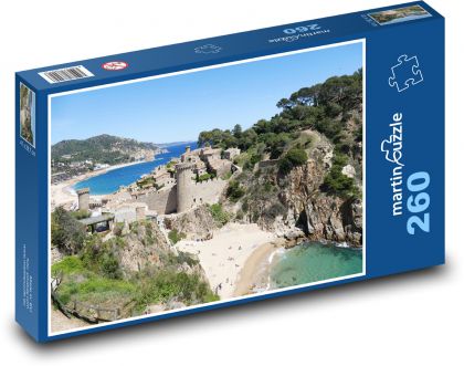 Španělsko - Costa Brava - Puzzle 260 dílků, rozměr 41x28,7 cm