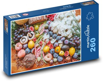 Fruit table - Puzzle 260 pieces, size 41x28.7 cm 