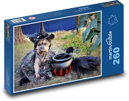 Halloween - dog - Puzzle 260 pieces, size 41x28.7 cm 