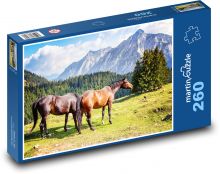 Kone - príroda Puzzle 260 dielikov - 41 x 28,7 cm