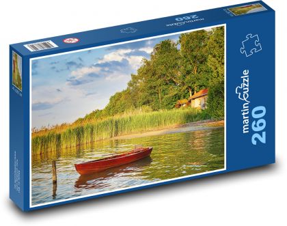 Jezero - loď - puzzle 260 dílků