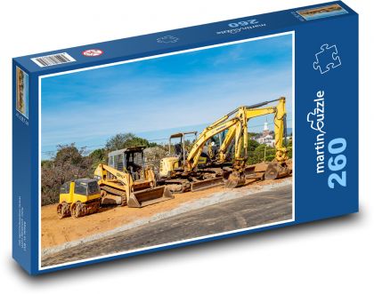Working machines - Puzzle 260 pieces, size 41x28.7 cm 