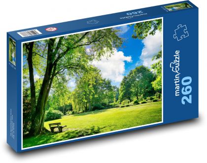 Ławka do parkowania - Puzzle 260 elementów, rozmiar 41x28,7 cm