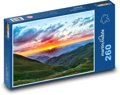 Západ slnka - Puzzle 260 dielikov, rozmer 41x28,7 cm