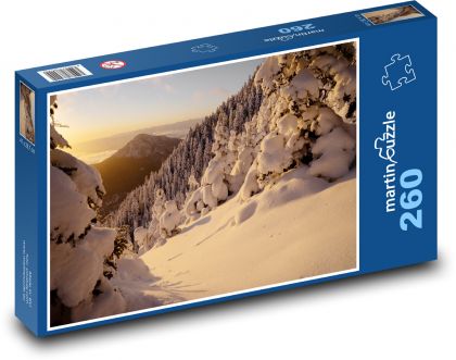 Zima - śnieg - Puzzle 260 elementów, rozmiar 41x28,7 cm