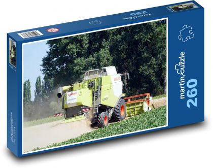 Poľnohospodárstvo - kombajn - Puzzle 260 dielikov, rozmer 41x28,7 cm