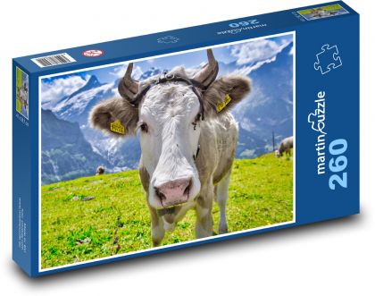 Alpen - Kuh - Puzzle - 260 Teile
