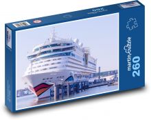 Loď - Warnemünde, Nemecko Puzzle 260 dielikov - 41 x 28,7 cm