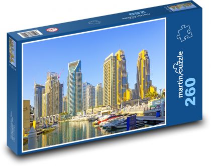 Dubaj - mrakodrapy - Puzzle 260 dílků, rozměr 41x28,7 cm