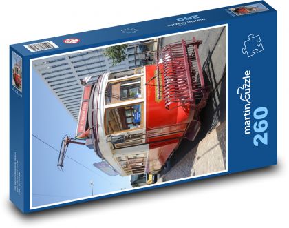 historic tram. - Puzzle 260 pieces, size 41x28.7 cm 