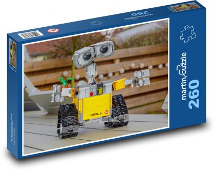 Robot - zestaw - Puzzle 260 elementów, rozmiar 41x28,7 cm