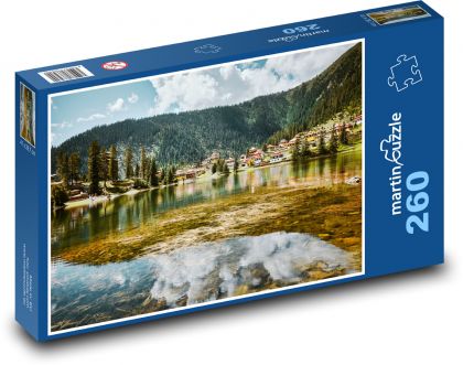 Jezioro - natura - Puzzle 260 elementów, rozmiar 41x28,7 cm