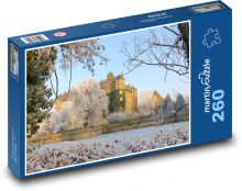 Zámek - zamrzlá řeka Puzzle 260 dílků - 41 x 28,7 cm