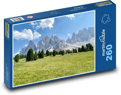 Dolomites - Italy - Puzzle 260 pieces, size 41x28.7 cm 