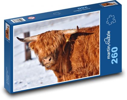 Krowa  - Puzzle 260 elementów, rozmiar 41x28,7 cm