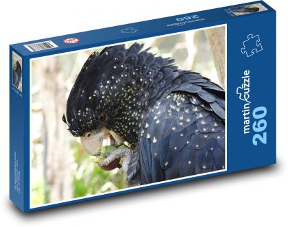 Ptak - kakadu - Puzzle 260 elementów, rozmiar 41x28,7 cm