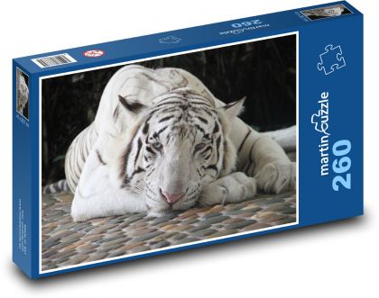 Der White Tiger. - Puzzle - 260 Teile