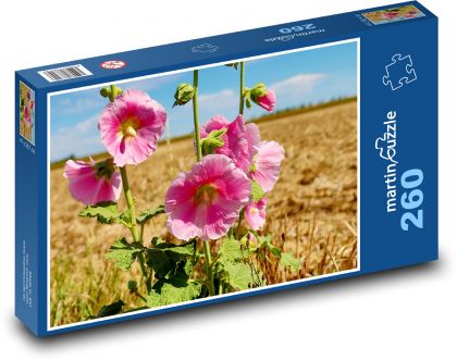 Topoľ - ružový kvet - Puzzle 260 dielikov, rozmer 41x28,7 cm