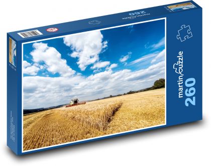 Harvest - field, combine harvester - Puzzle 260 pieces, size 41x28.7 cm 