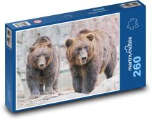Zvieratá - medvede Puzzle 260 dielikov - 41 x 28,7 cm 
