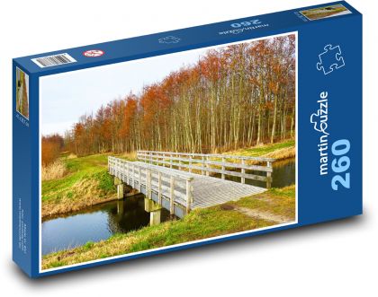 Most przez kanał - Puzzle 260 elementów, rozmiar 41x28,7 cm