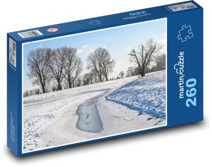 Zimní krajina - Puzzle 260 dílků, rozměr 41x28,7 cm
