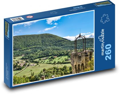 Kostol - zvonica - Puzzle 260 dielikov, rozmer 41x28,7 cm