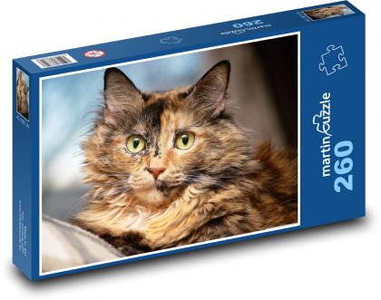 Strakatá kočka - puzzle 260 dílků