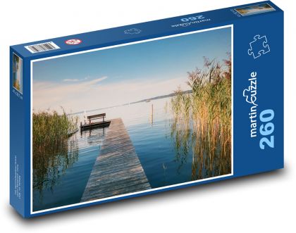 Pier - Liegeplatz, Sonnenuntergang - Puzzle - 260 Teile