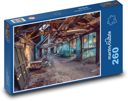 Verlassene Fabrik - baufälliges Gebäude - Puzzle - 260 Teile