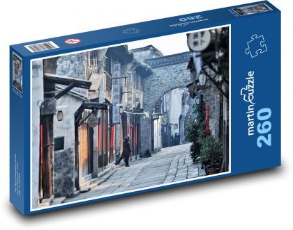 Starożytne budynki chińskie - Puzzle 260 elementów, rozmiar 41x28,7 cm