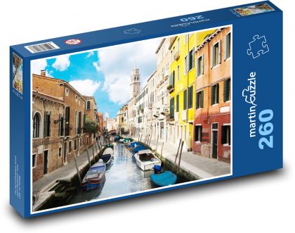 Kanał w Wenecji - Puzzle 260 elementów, rozmiar 41x28,7 cm