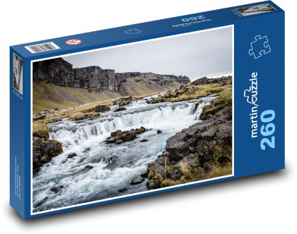 Waterfall on the river - Puzzle 260 pieces, size 41x28.7 cm 