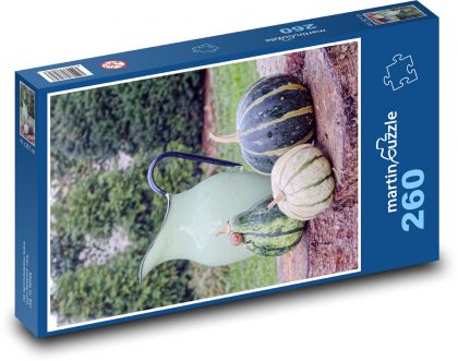 Pumpkin garden decorations - Puzzle 260 pieces, size 41x28.7 cm 