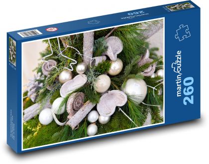 Igły i ozdoby - Puzzle 260 elementów, rozmiar 41x28,7 cm