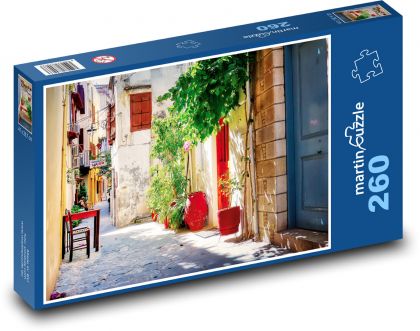 Zapadlá ulička na krétě - puzzle 260 dílků